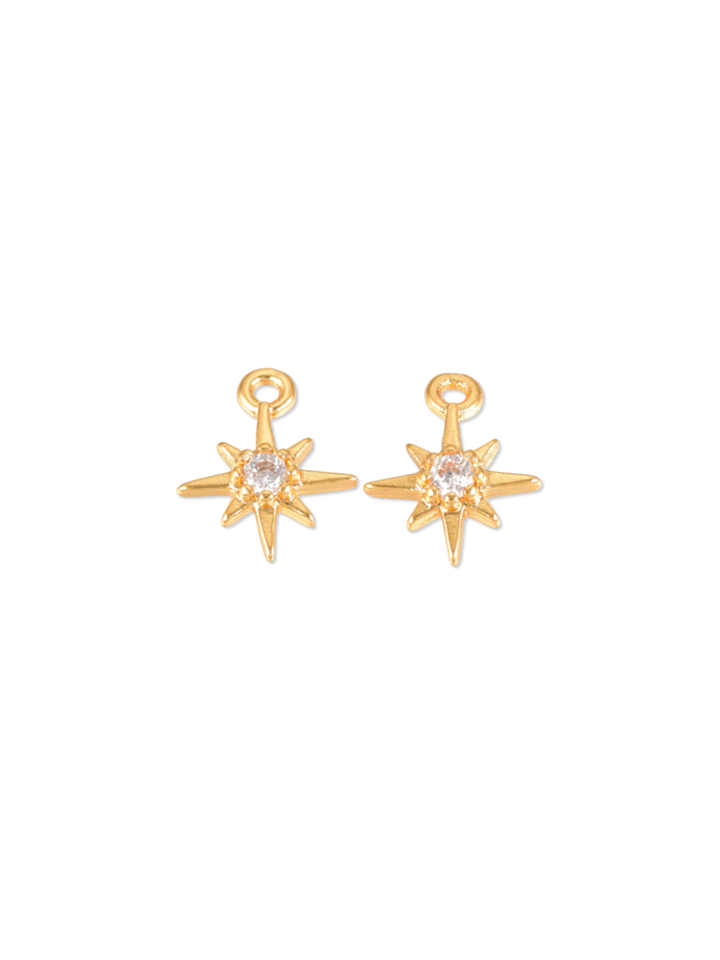 Gold Morning Star Charm