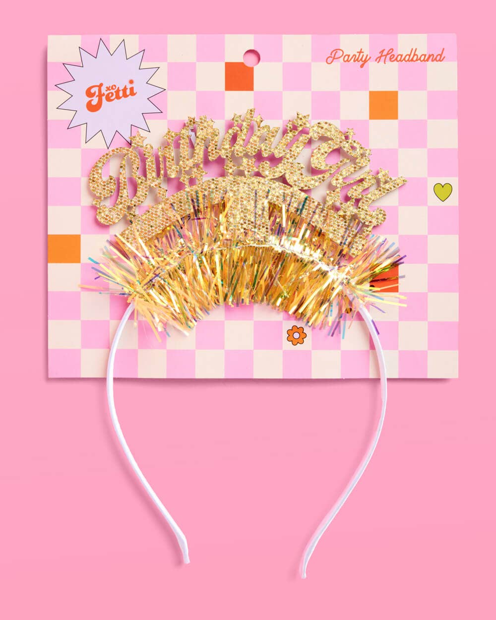 Golden Girl Birthday Headband – Pink Moon1