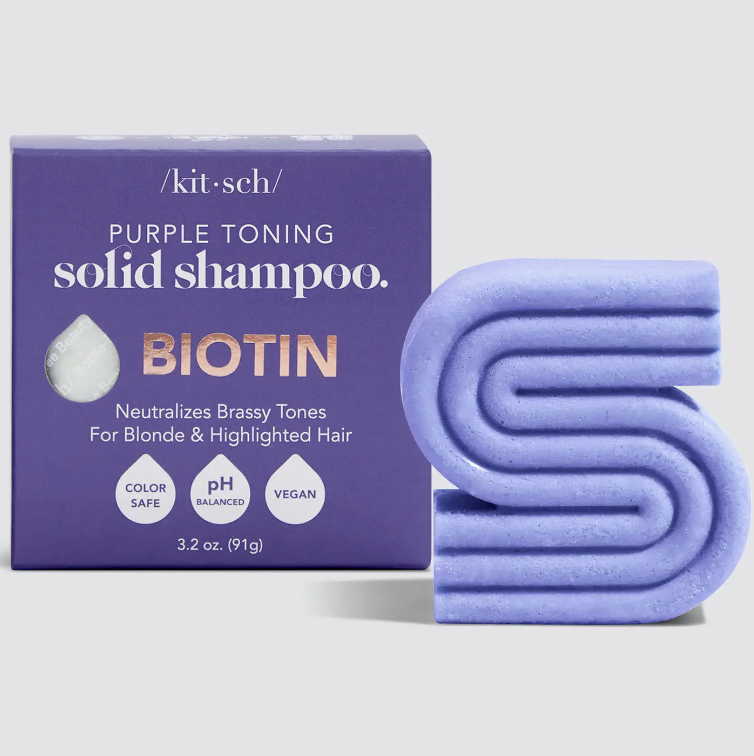 Purple Toning Solid Shampoo Bar
