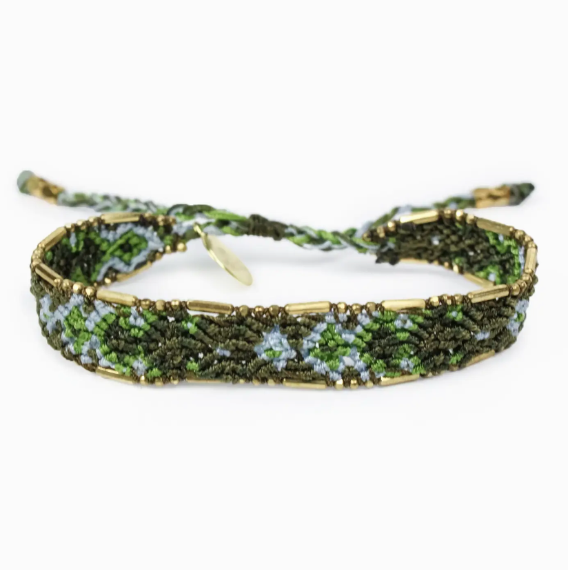 Olive Top Gun-Bali Friendship Bracelet