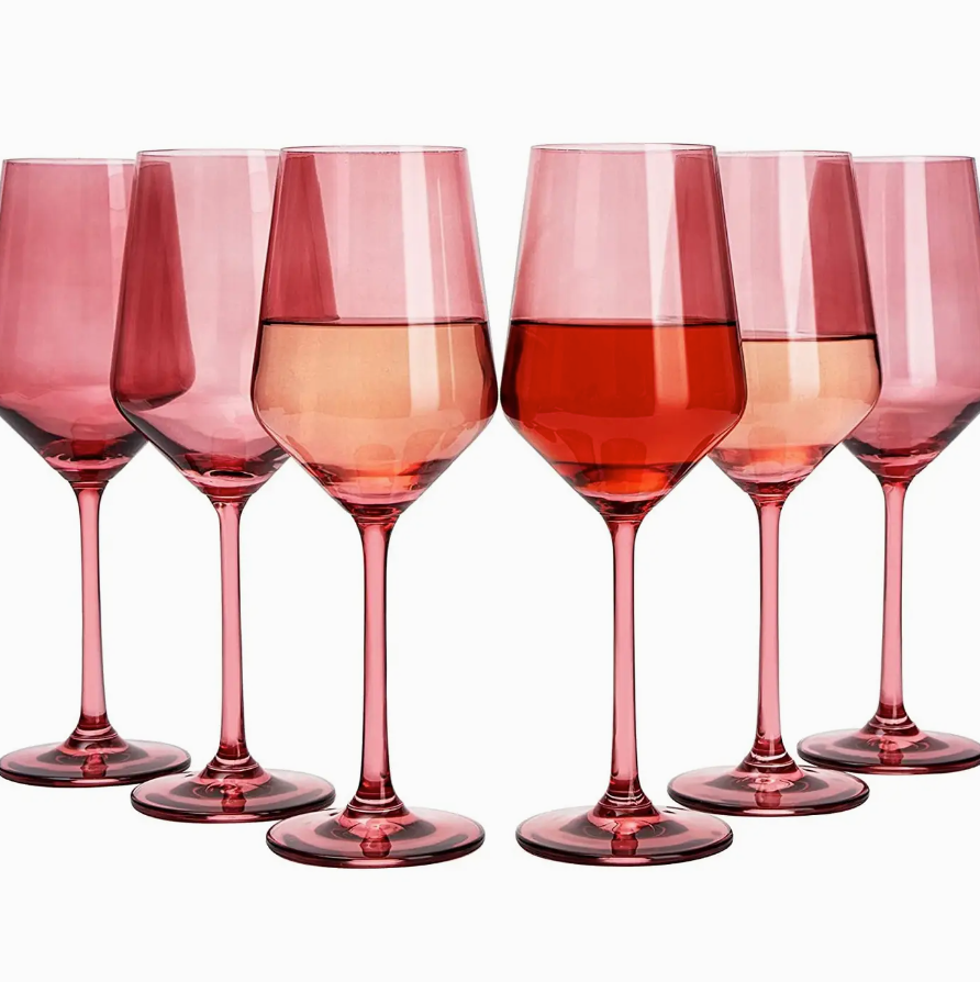 Rose Pink Wine Glasses