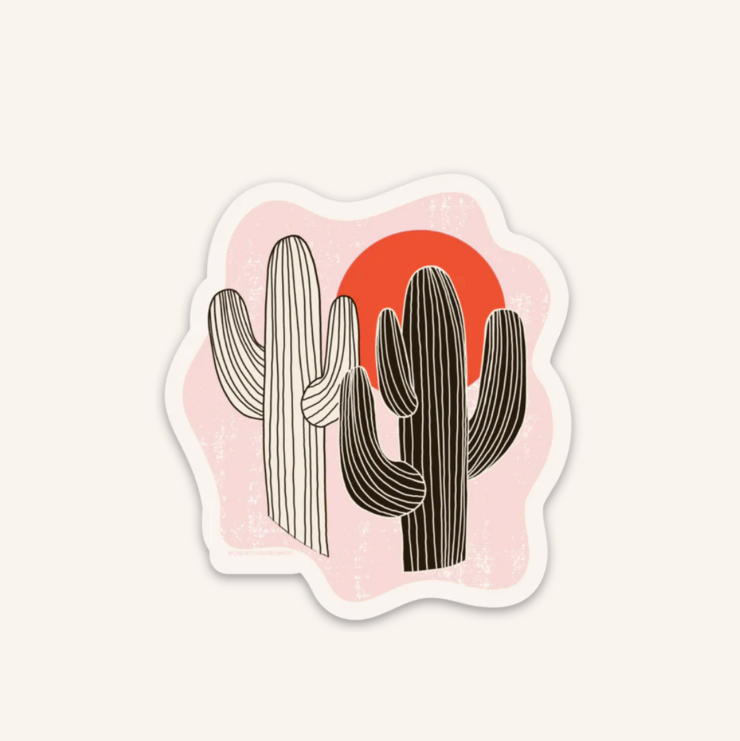 Saguaro Silhouettes Vinyl Sticker