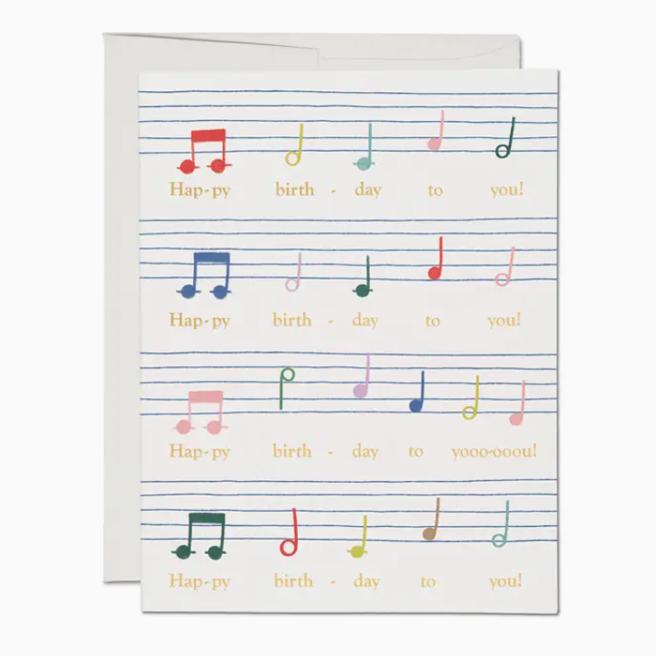 Birthday Song Greeting Card