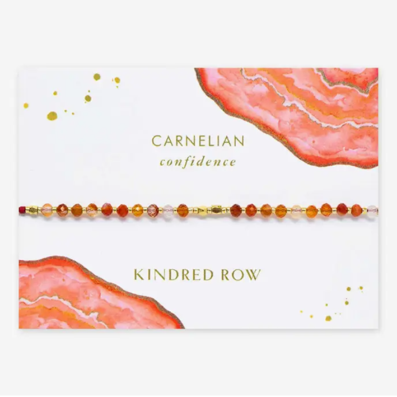 Carnelian Healing Gemstone Stacking Bracelet