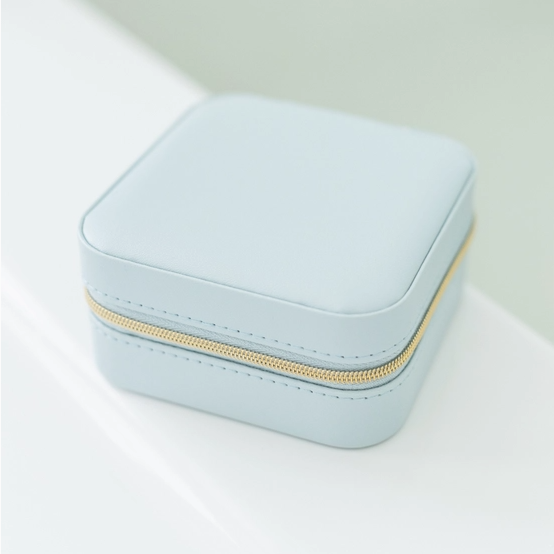 Christina Jewelry Case: Matte Pale Blue