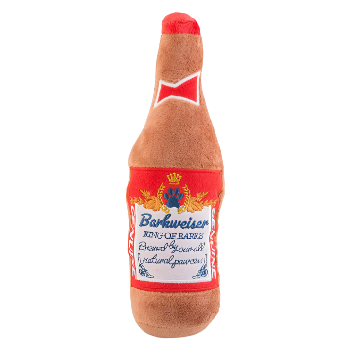 Barkweiser Beer Bottle Squeaker Dog Toy