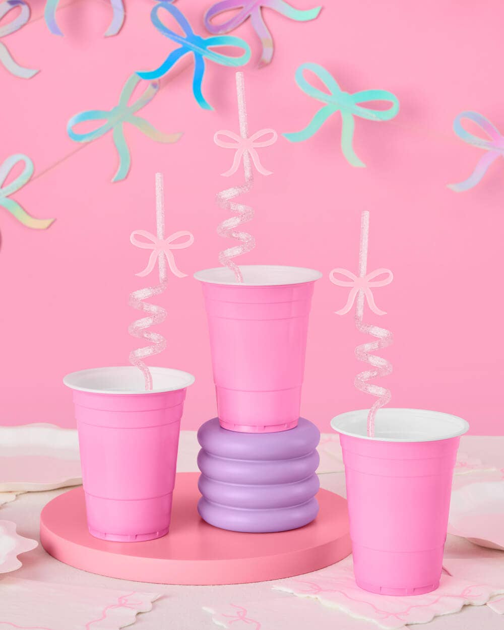 Bow Swirly Straw