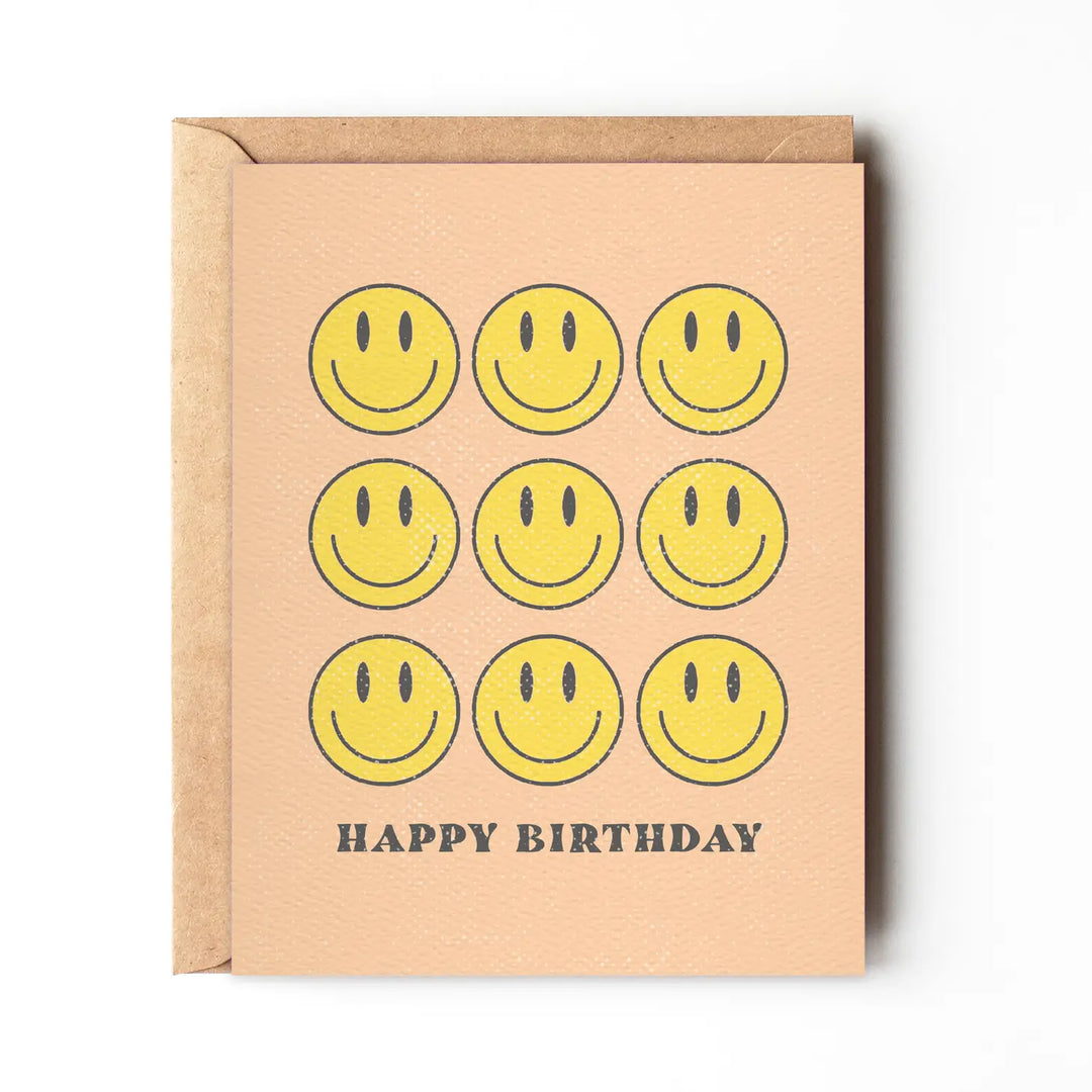 Happy Birthday - Fun Smiley Greeting Card