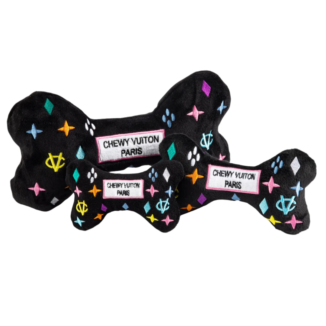 Black Monogram Chewy Vuiton Bone