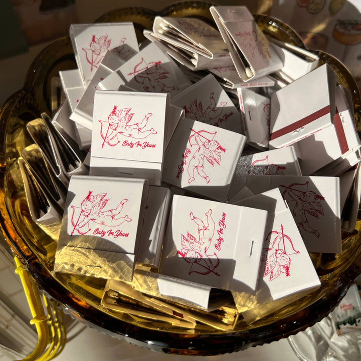 “Baby I’m Yours” cupid Matchbook