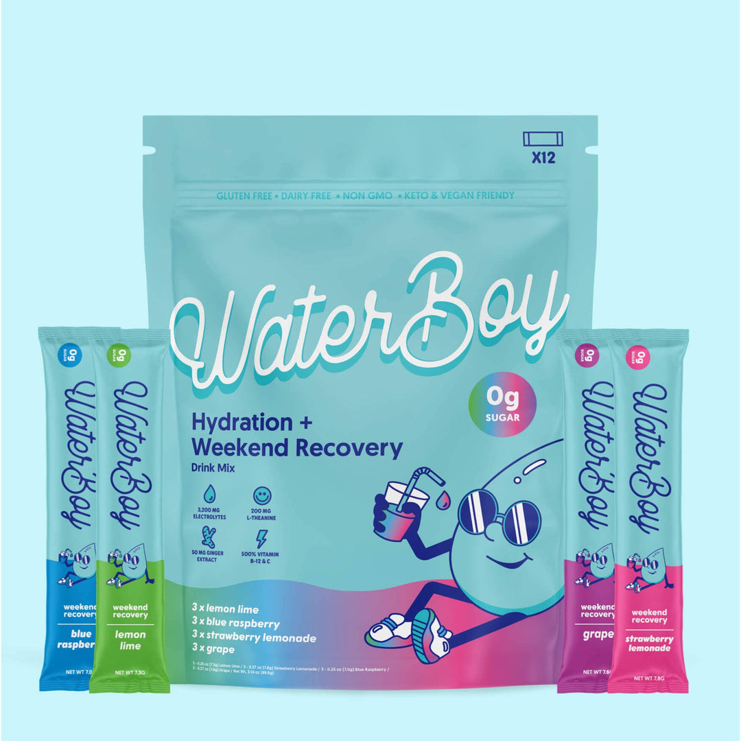 Waterboy Weekend Recovery: Blue Raspberry / 12 pk