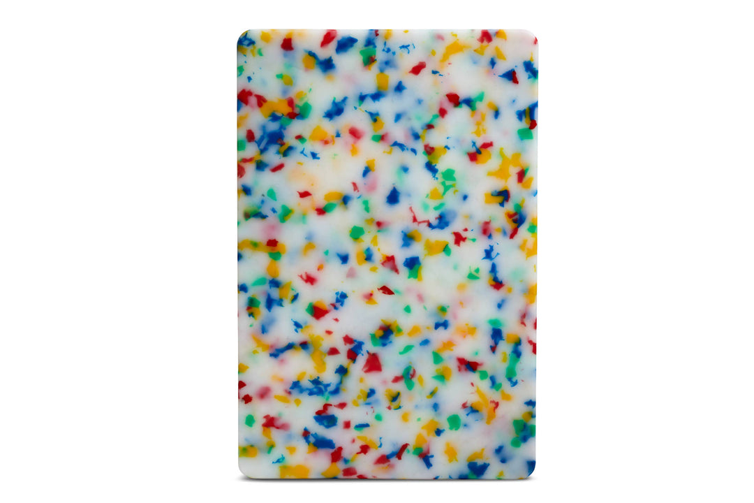 Recycled Plastic Cutting Board - Small Confetti