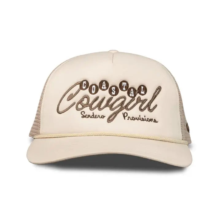 Coastal Cowgirl Hat: Cream/Brown