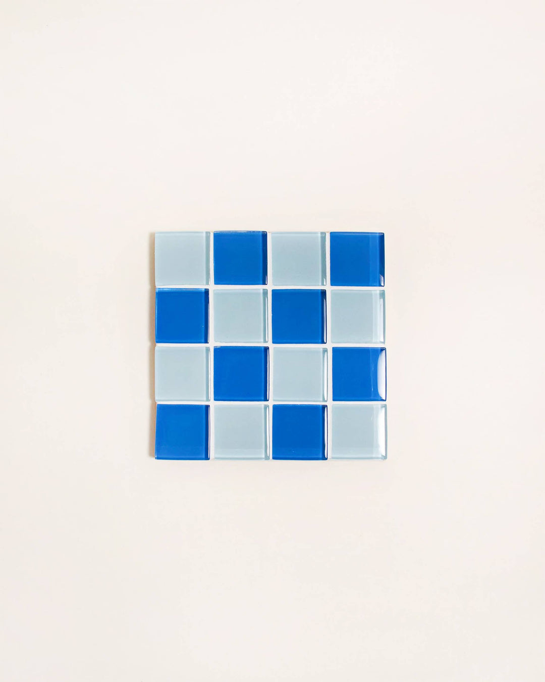 GLASS TILE COASTER - Blue Sky
