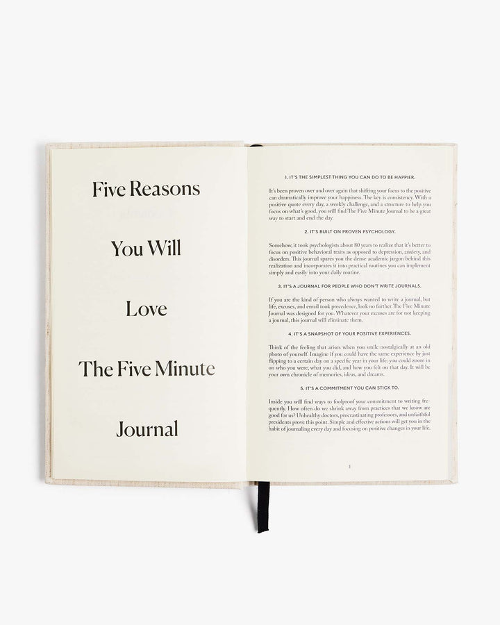 The Five Minute Journal Mocha Raspberry | Exclusive Print