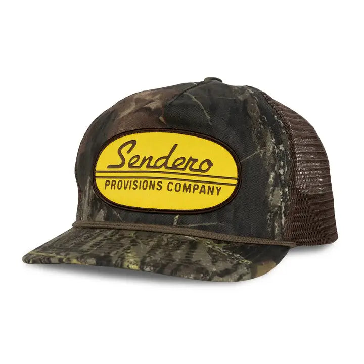 Country Store Hat: Cream/Blue