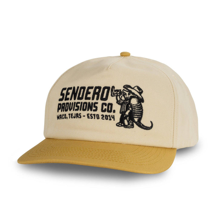 Armadillo Hat: Cream/Green