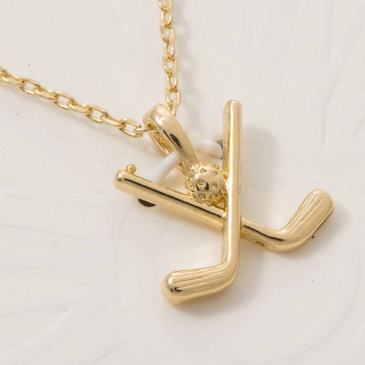 Assorted Five Piece Golf Charms Necklace: G