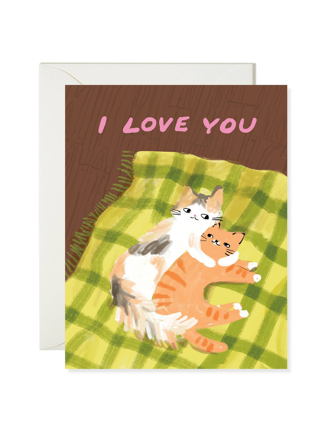 Cat Snuggle  Love Card