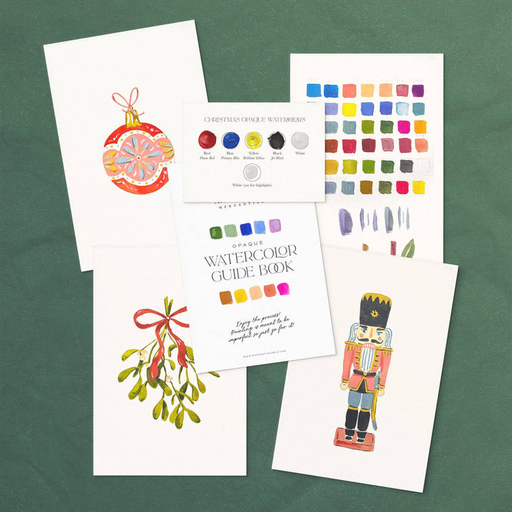 Antiquaria Watercolor Painting Kit: Christmas