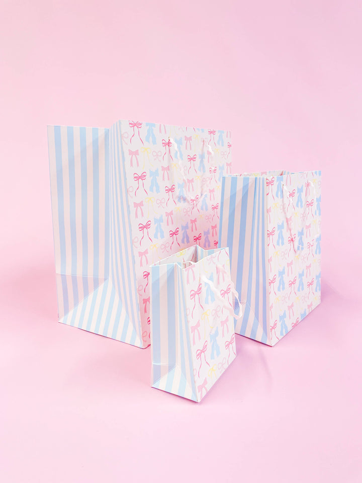 Pastel Bows Gift Bag: Medium