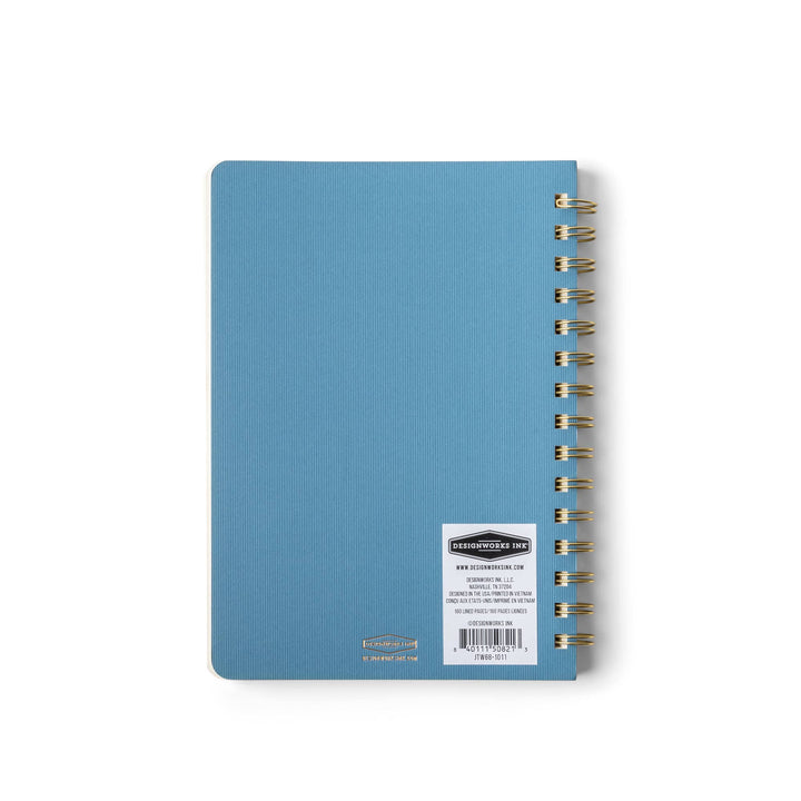 Twin Wire Journal - Small: Classic Blue / 6" X 8.25"
