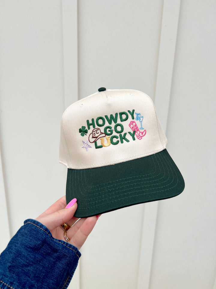 Howdy Go Lucky Embroidered Hat - St. Patricks Day Hat
