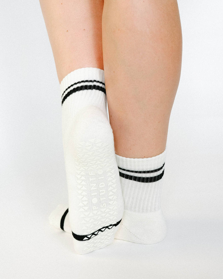 Women's Varsity Ankle Grip Sock: S/M