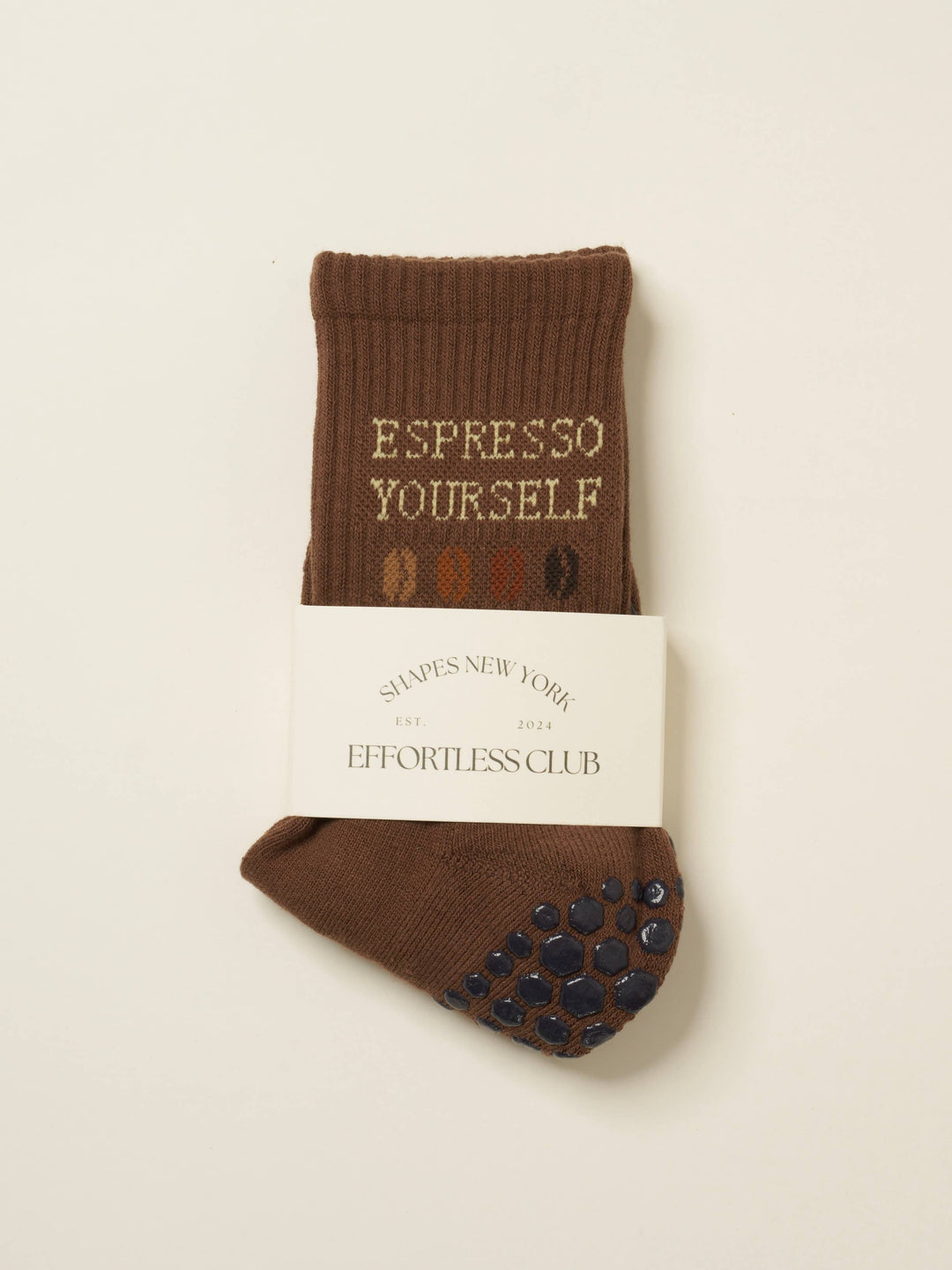 ☕︎ Coffee Lover Grip Sock, Pilates Socks