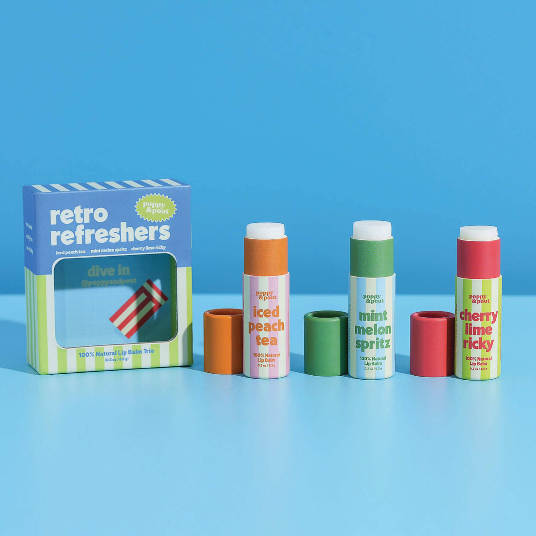 Retro Refreshers Lip Balm Trio - Gift set