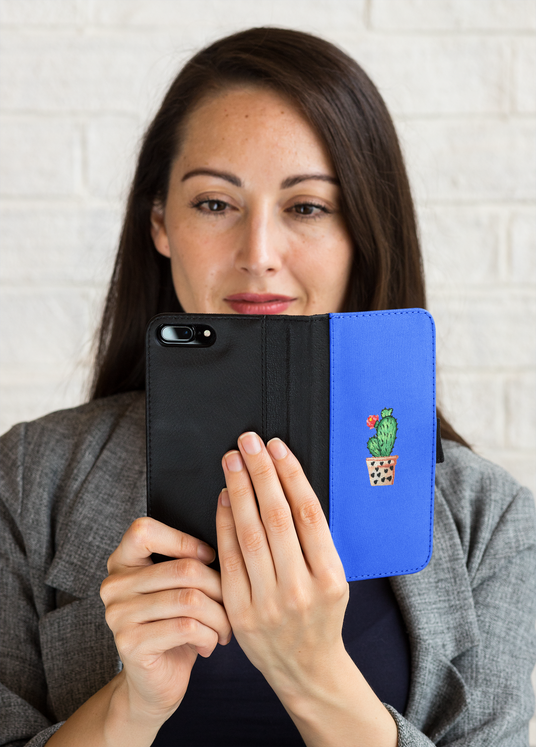 Cactus - Pink Flowers - Pink Pot with Hearts - Desert Plant - Embroidered Iron on Patch