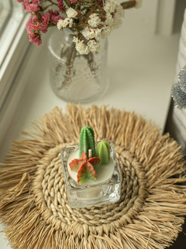 Bunny Ears and Fairy Castle Cactus Tealight Candles: Fairy Castle Cactus Tealight