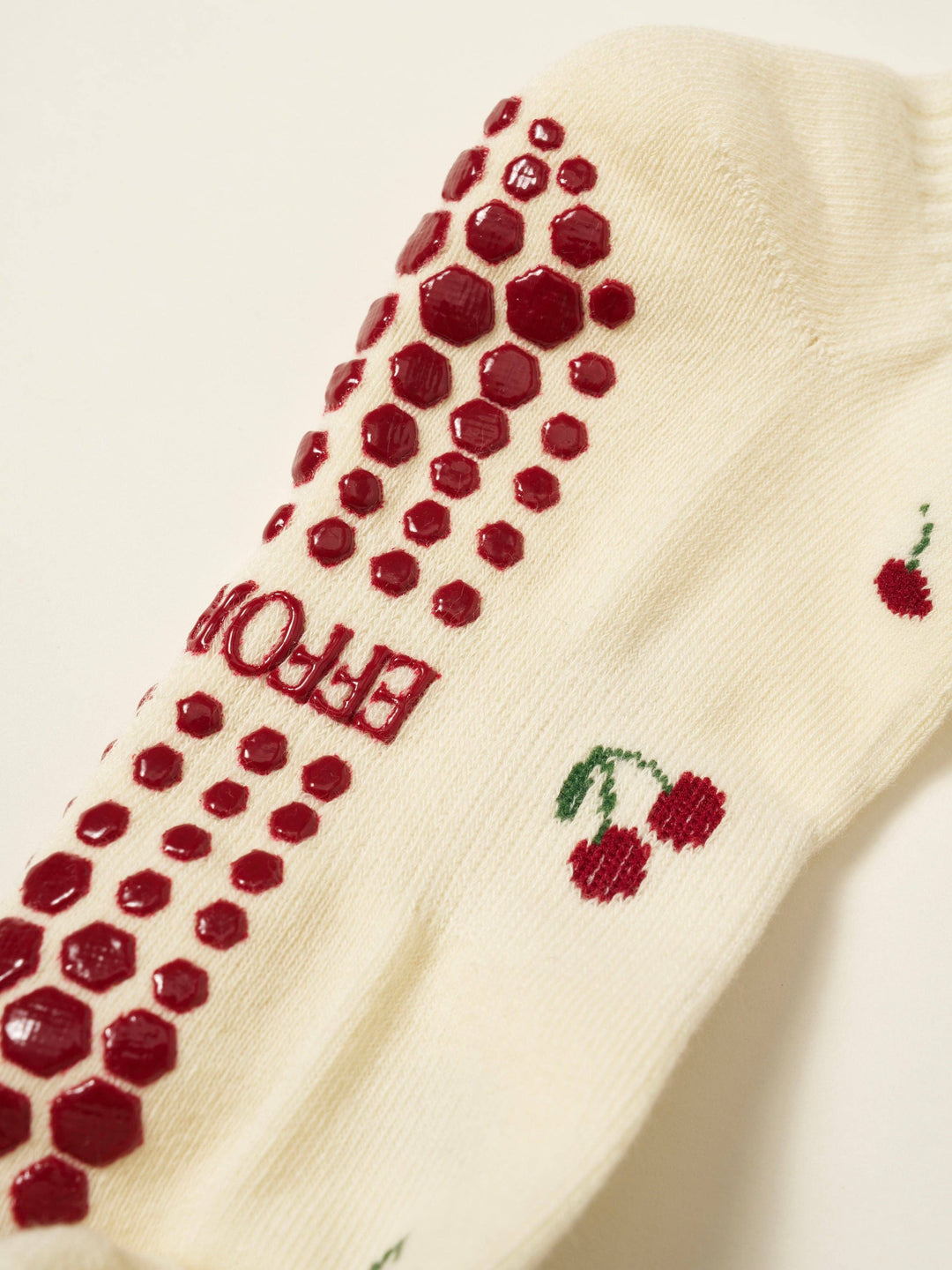 Little Cherry Petal Grip Sock