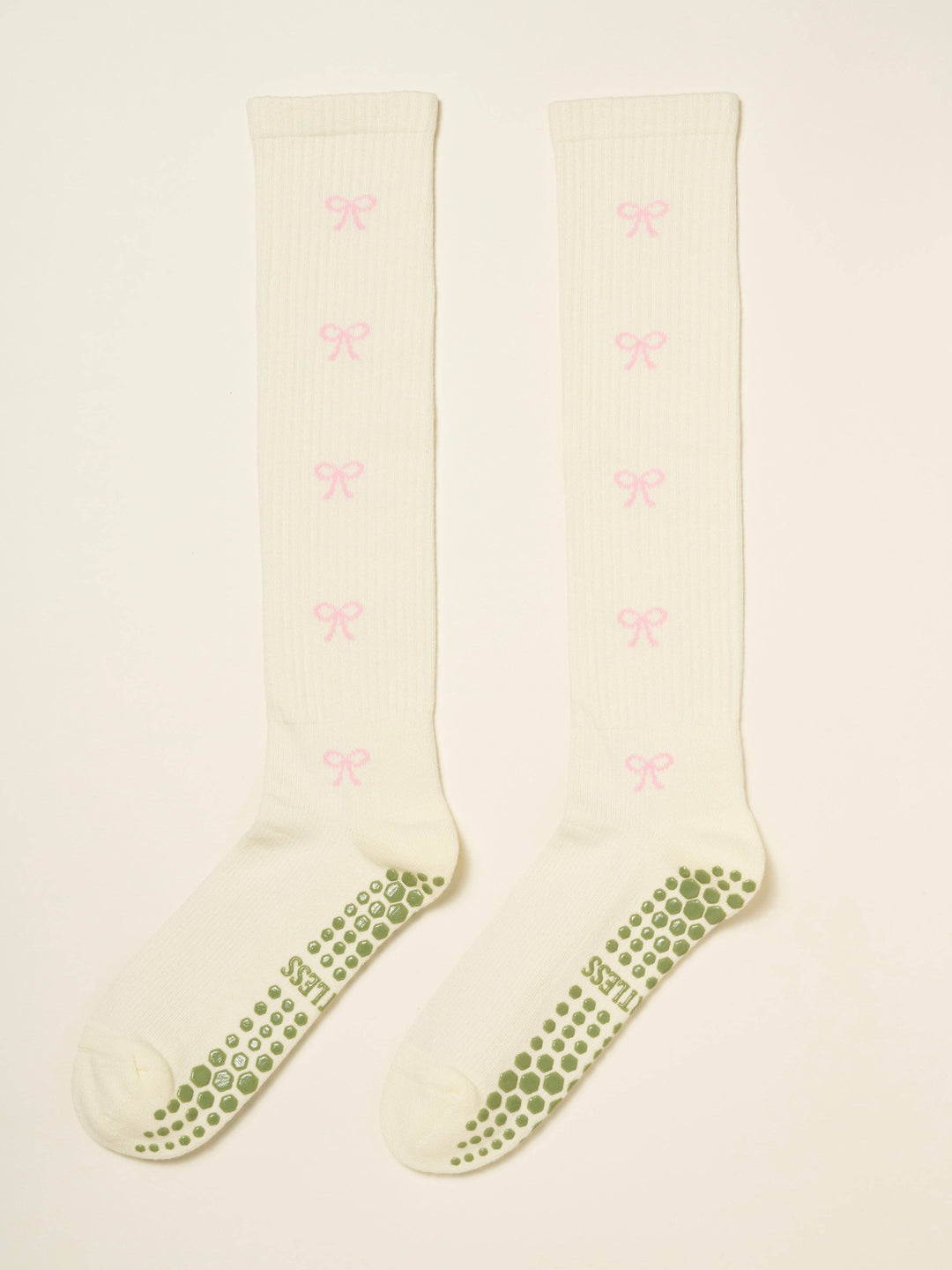 🎀 Bow Knee High Grip Sock