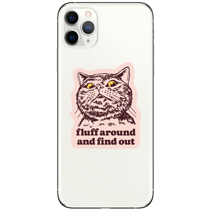 Fluff Around Sticker