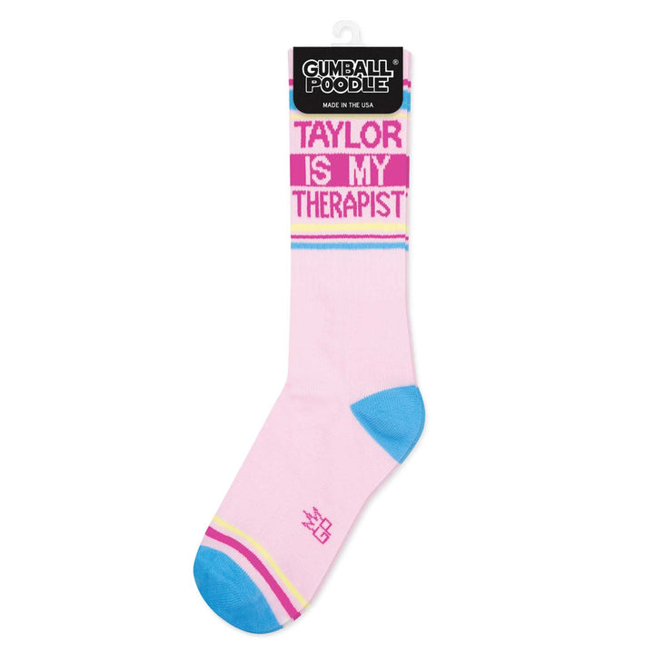 Taylor Is My Therapist Gym Crew Socks