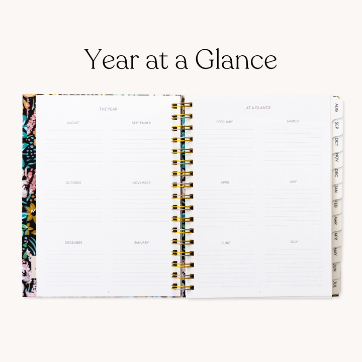 Pressed Floral 2025-2026 Academic Planner: 7x9