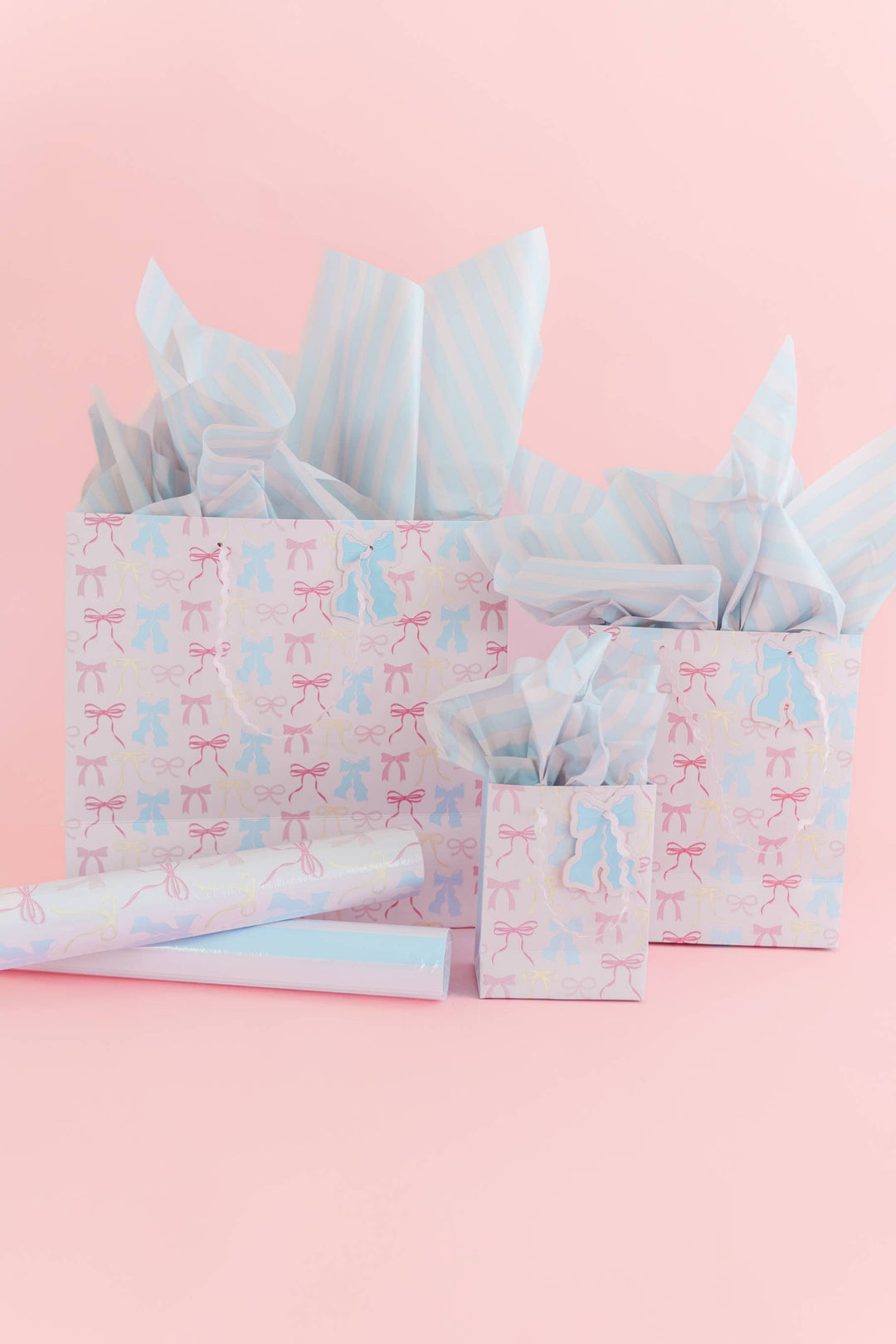 Pastel Bows Gift Bag: Small