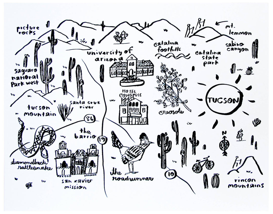 Tucson Map Print