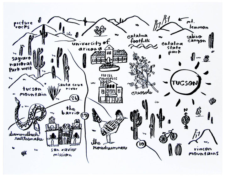 Tucson Map Print