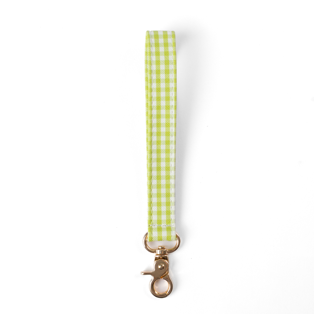 Floral Wristlet Keychain: Forget Me Not Sage
