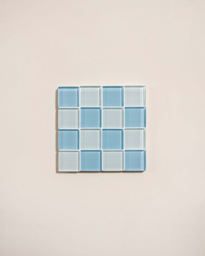 GLASS TILE COASTER - Coconut Crunch Milk Chocolate