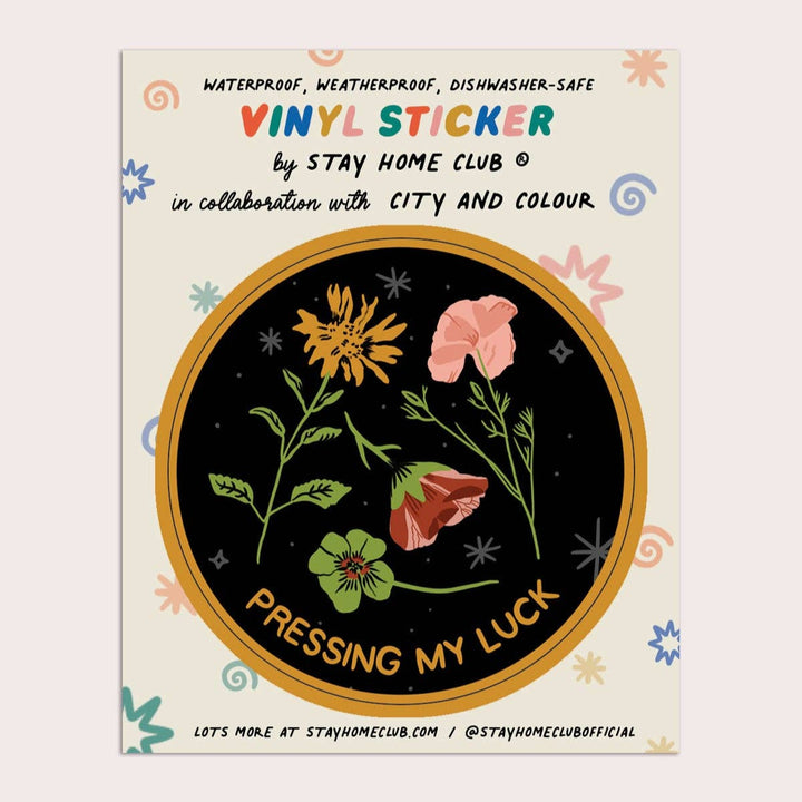 Pressing my Luck Vinyl Sticker