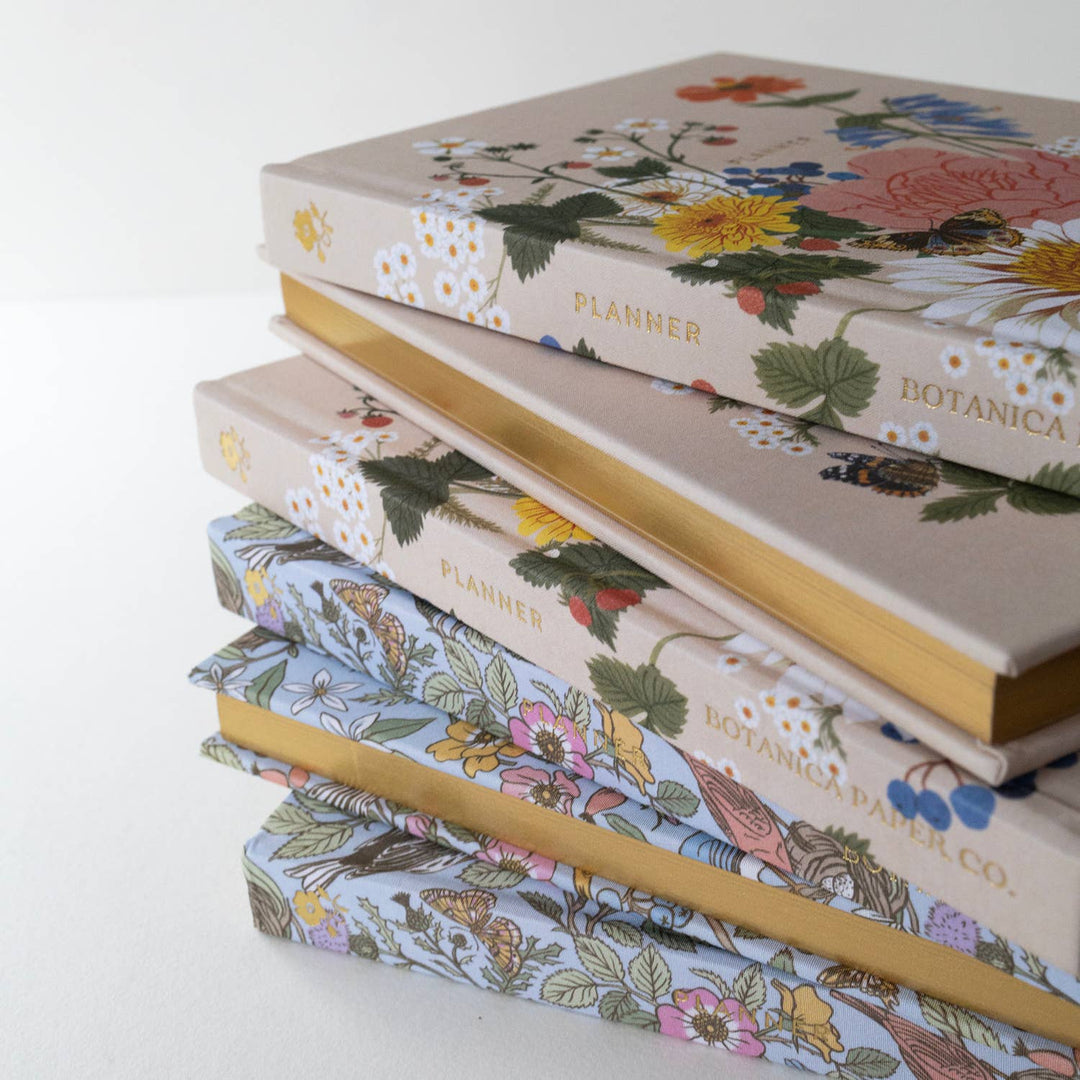 GARDEN FLORA | LINEN-BOUND UNDATED PLANNER