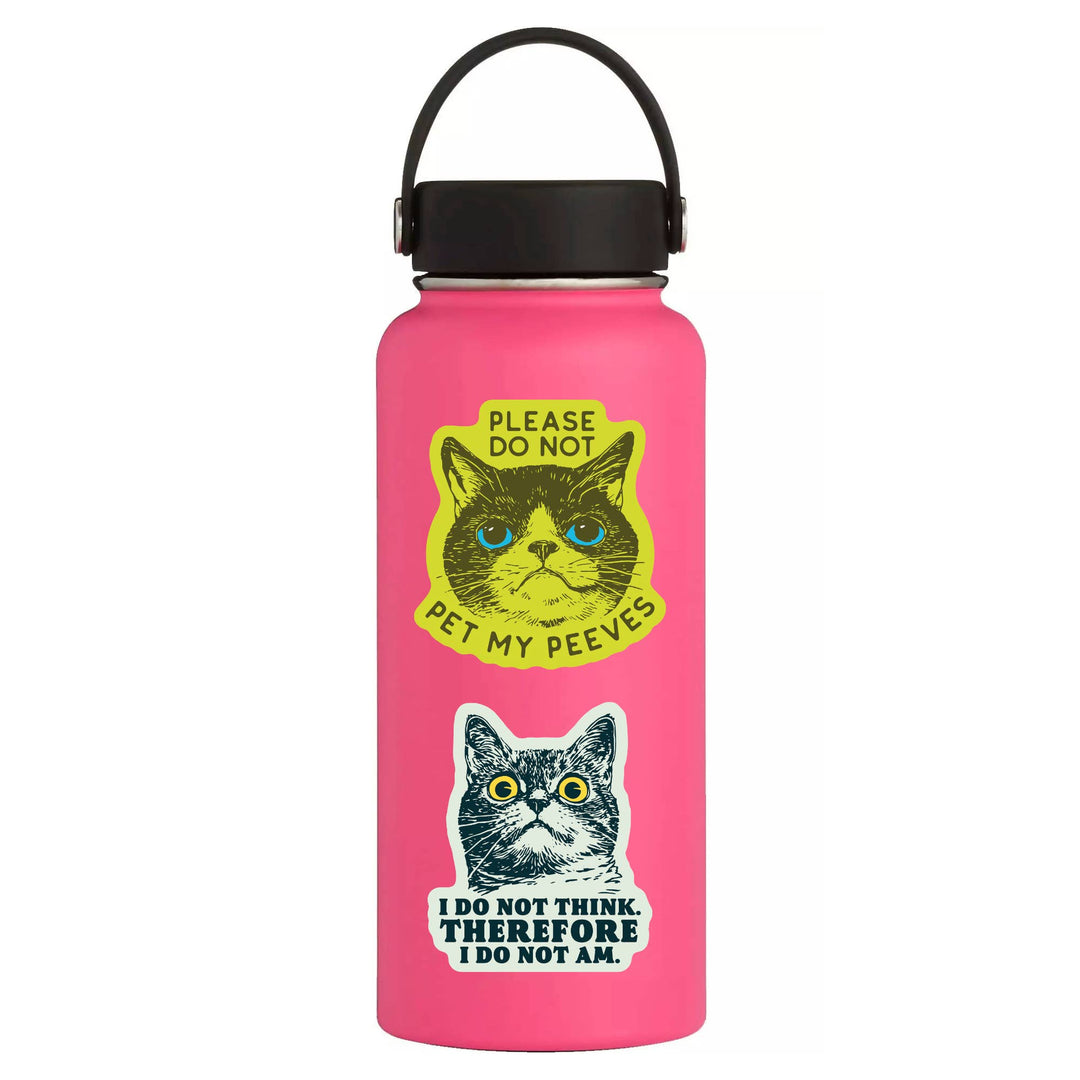 Funny Kitty Cat Goofy Humor High Quality Vinyl Sticker