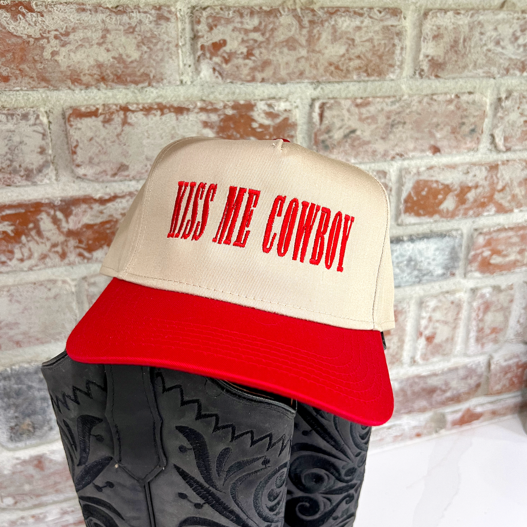 Kiss Me Cowboy- Valentines Day Hat