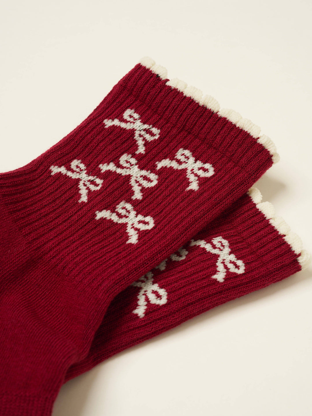 🎀 Ribbon Petal Grip Sock