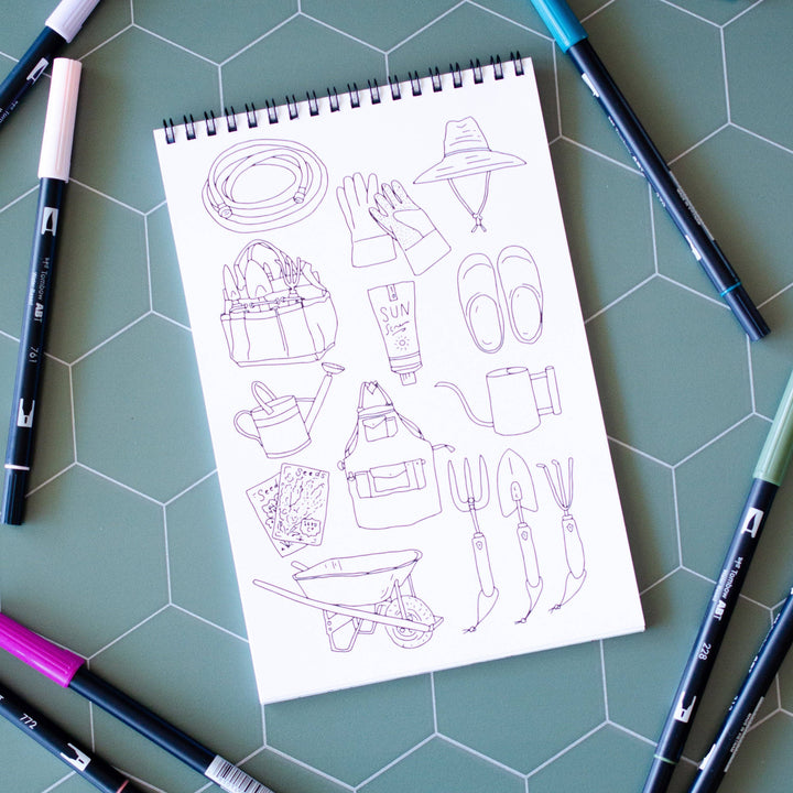 Cottage Garden Premium Coloring Book