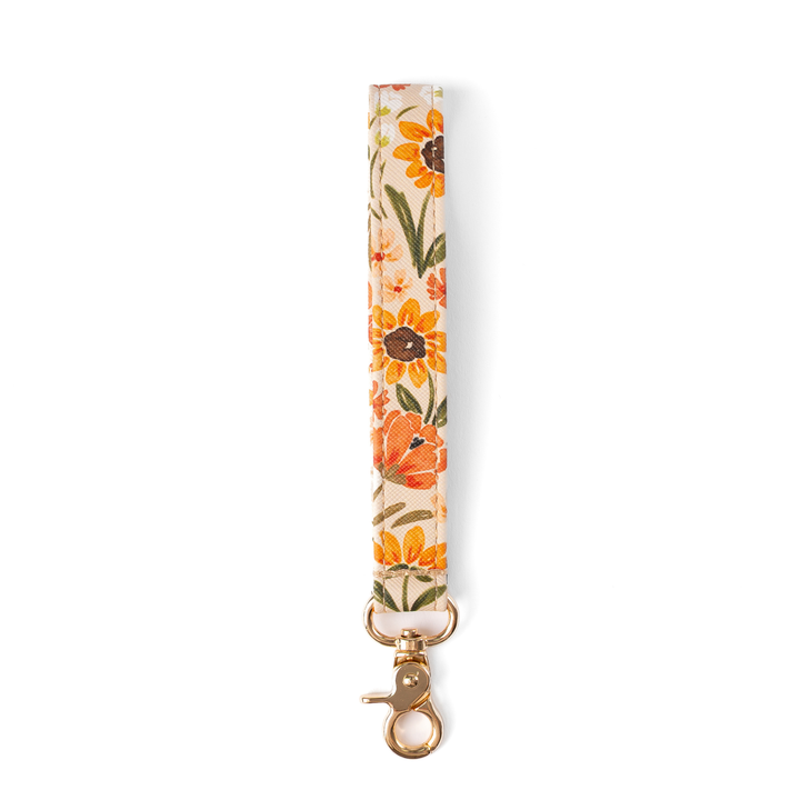 Floral Wristlet Keychain: Countryside Blooms