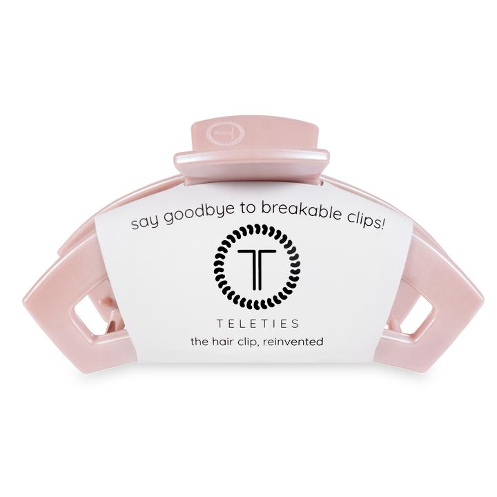 Large Open Hair Clip-Pearly Pink